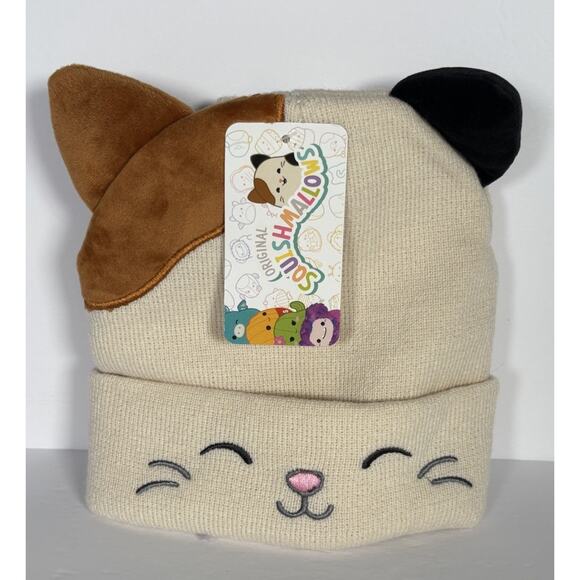 Squishmallows Cami Calio Cat Hat & Glove Set Toboggan Beanie One Size - Picture 9 of 9